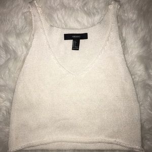 White Crop Top